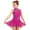 Hot Pink, variant on inlzdz Kids Girls Lyrical Dance Dress Shiny Rhythmic Gymnastics Leotard Ballet Flowy Skirt Figure Skating Dress Dark Green 8