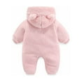 thumbnail image 4 of PINQI Children Outerwear 2024 Cute Baby Girls Boys Winter Clothes Snowsuit Teddy Bear Onesie Outfit Jumpsuit Romper Coat Hooded Suit, 4 of 5