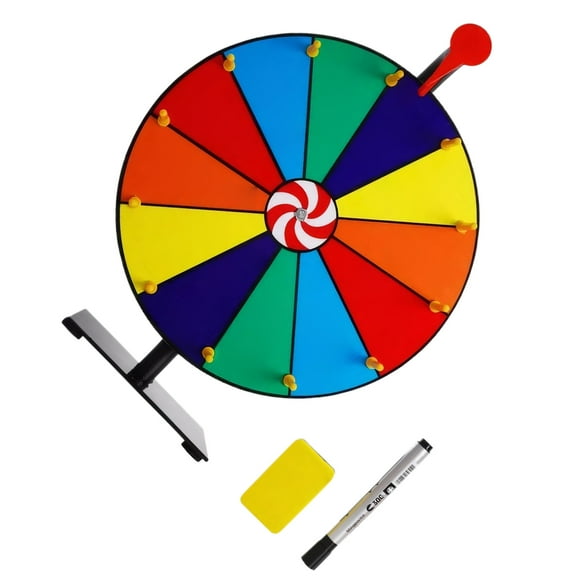QualitChoice Wall Mounted Tabletop Roulette Spin Creative Customization Fun Smooth Spinnin Wheel With Stand