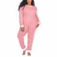 thumbnail image 2 of Honeydew Womens 2 Piece Pajama Set Red Stripes 2X, 2 of 4