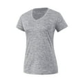 thumbnail image 2 of Women V Neck Short Sleeve Moisture Wicking Shirts Sport Activewear Top, 2 of 9
