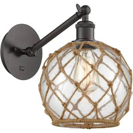

317-1W-OB-G122-8RB-Innovations Lighting-Athens - 1 Light Wall Sconce In Industrial Style-12.38 Inches Tall and 8 Inches Wide Oil Rubbed Bronze