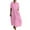 Pink, variant on cocolona Womens Summer Long Dress Casual Loose Pleated Flowy Maxi Dress Lapel Button Short Sleeve Beach Sundress with Pockets