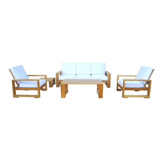 Anderson Teak Set-142 Capistrano Deep Seating Sofa Collection -5 Piece