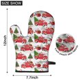 thumbnail image 6 of Cute Oven Mitts,Red Christmas Car Pattern Oven Mitt 2-Pack Set,Kitchen Gloves for Oven,Heat Resistant Oven Mitts 7.7"x12", 6 of 7