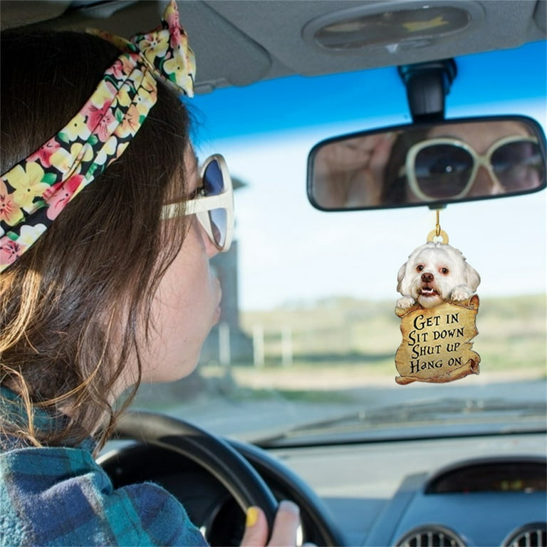 zttd cute car dog home cartoon decoration tags decoration & hangs