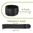 thumbnail image 2 of Soccer Shin Guard Strap Polypropylene Anti Slip Shin Fixed Straps Ankle Guards Fit for Football Cycling Black/White, 2 of 7