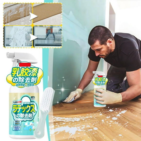 Dvkptbk Latex Detergent Paint Cleaning Agent Decoration Powder Coating New House Artifact Liquid Tile Cleaning Strong Descaling Decontamination 500ml Cleaning Supplies