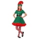 thumbnail image 1 of Disfraces Navidad Disfraz Elfo Navideño para Cosplay Festival Disfraces para Padres E Hijos Hombres Y Mujeres Adultos Disfraz Navidad Verde (hembra 100 Cm) Modelo Femenino Elfo Verde, 1 of 9