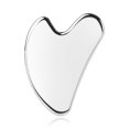 thumbnail image 1 of Herramientas faciales Gua Sha BTYMS de acero inoxidable en forma de corazón, 1 of 7