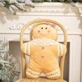 thumbnail image 5 of JZROCKER Decorative Christmas Gingerbreadman Pillow with Removable Cover for Festival, 5 of 16