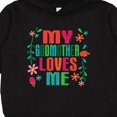 thumbnail image 3 of Inktastic My Godmother Loves Me Girls Toddler Hoodie, 3 of 4