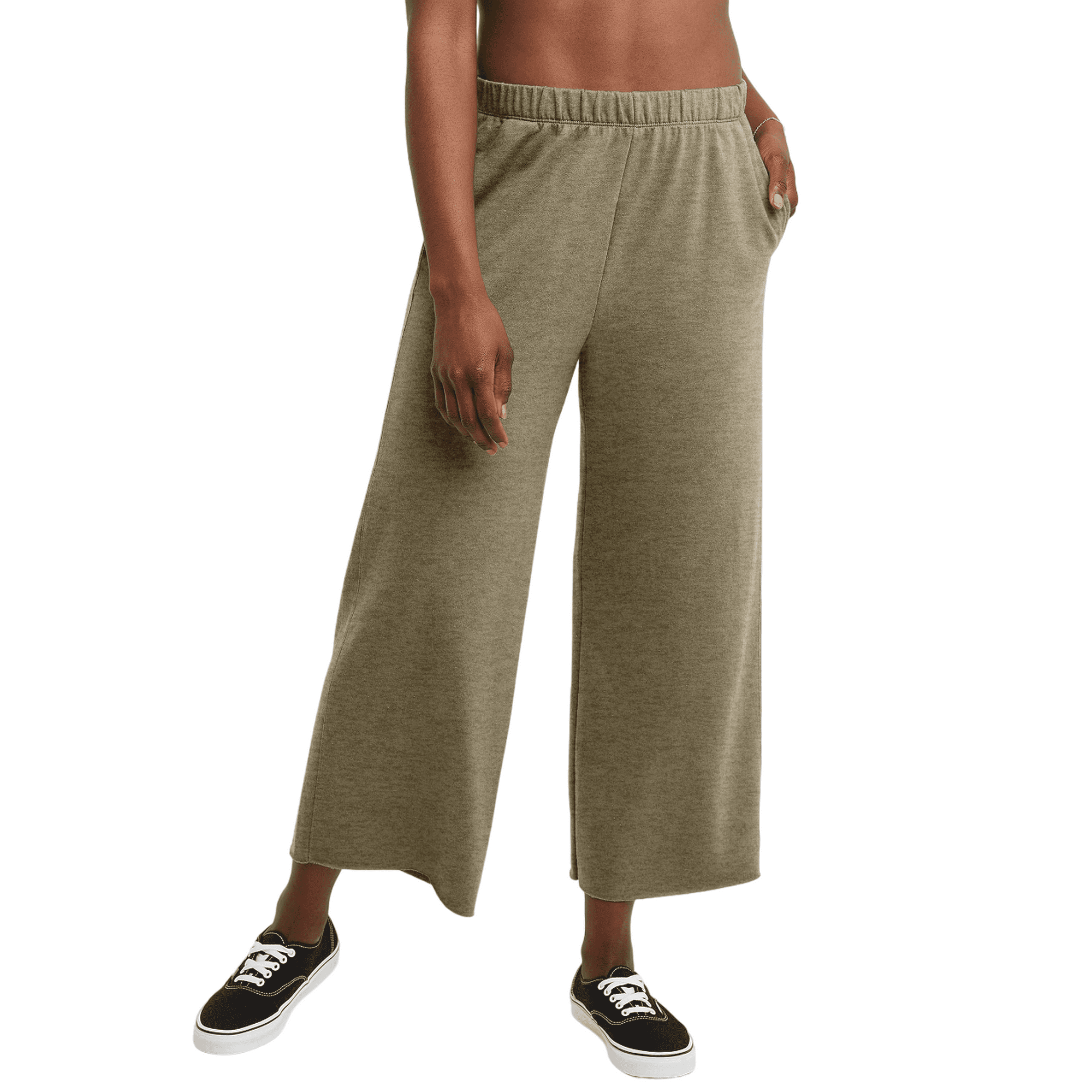 French terry crop pants outlet