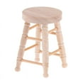 thumbnail image 2 of 1PC 1 12 Maison de Poupée Accessoires Miniatures Tabouret en Bois Chaise de Poupée Meubles de Maison, 2 of 5