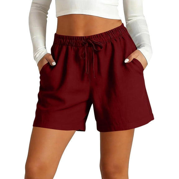 SBYOJLPB Summer Shorts for Women Running Shorts High Waisted Fitness Shorts with Pockets