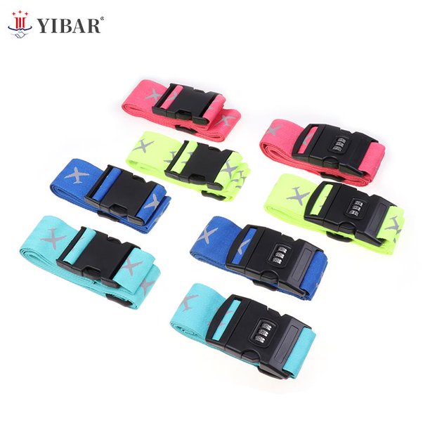 Adjustable Travel Luggage Strap Password Lock Packing Belt Baggage Secure Lock Anti-theft Luggage Strap Bundling Packing BeltType 7 He Qiyong unisex