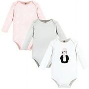 Hudson Baby Cotton Long-Sleeve Bodysuits, 3-Pack, Newborn- 24 Months