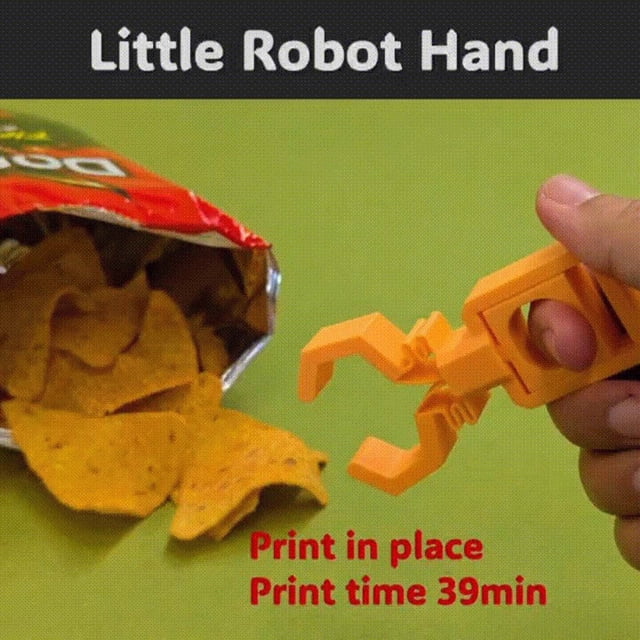 Boreal Craft Refrigerator with Clips Micro Robotic Arm Snack Clip Non Hand Snack Clip Playing Games Eating Potato Chips Chopsticks Playing Games Finger Chopsticks Lazy Person Assisted