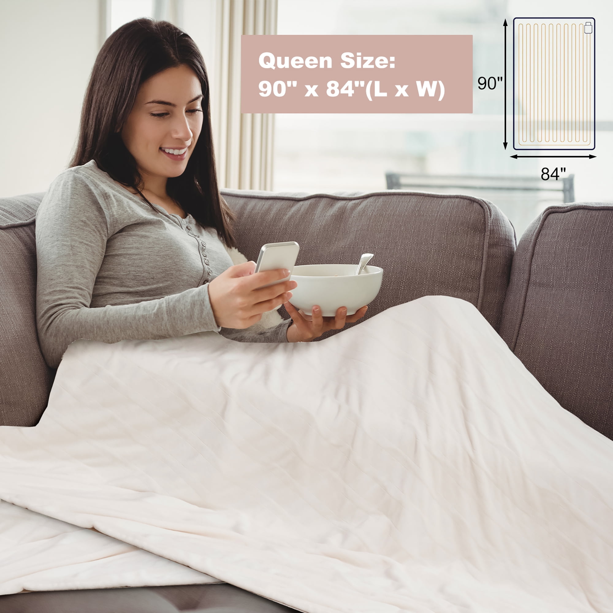 lidl heated throw