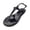 Black, variant on Jelly Sandals for Women Pearl Open Toe Flip Flops Summer Flat Beach Rain Shoes, 37