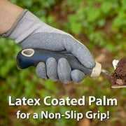 Safe Handler Ultra Stretch Thick Grip Gloves, Latex Crinkle Coated Grip, OSFM, Grey