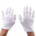 thumbnail image 3 of White Inspection Gloves, Superior Performance White Work Glove Professional Design  For Coin Jewelry Silver, 3 of 8