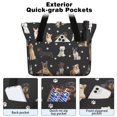 thumbnail image 2 of Tote Bag for Women - Dog Breeds Shoulder Bag - Large Utility Work Duffle Bag with Zipper Handbag for Travel, Work, Sprots, 2 of 5