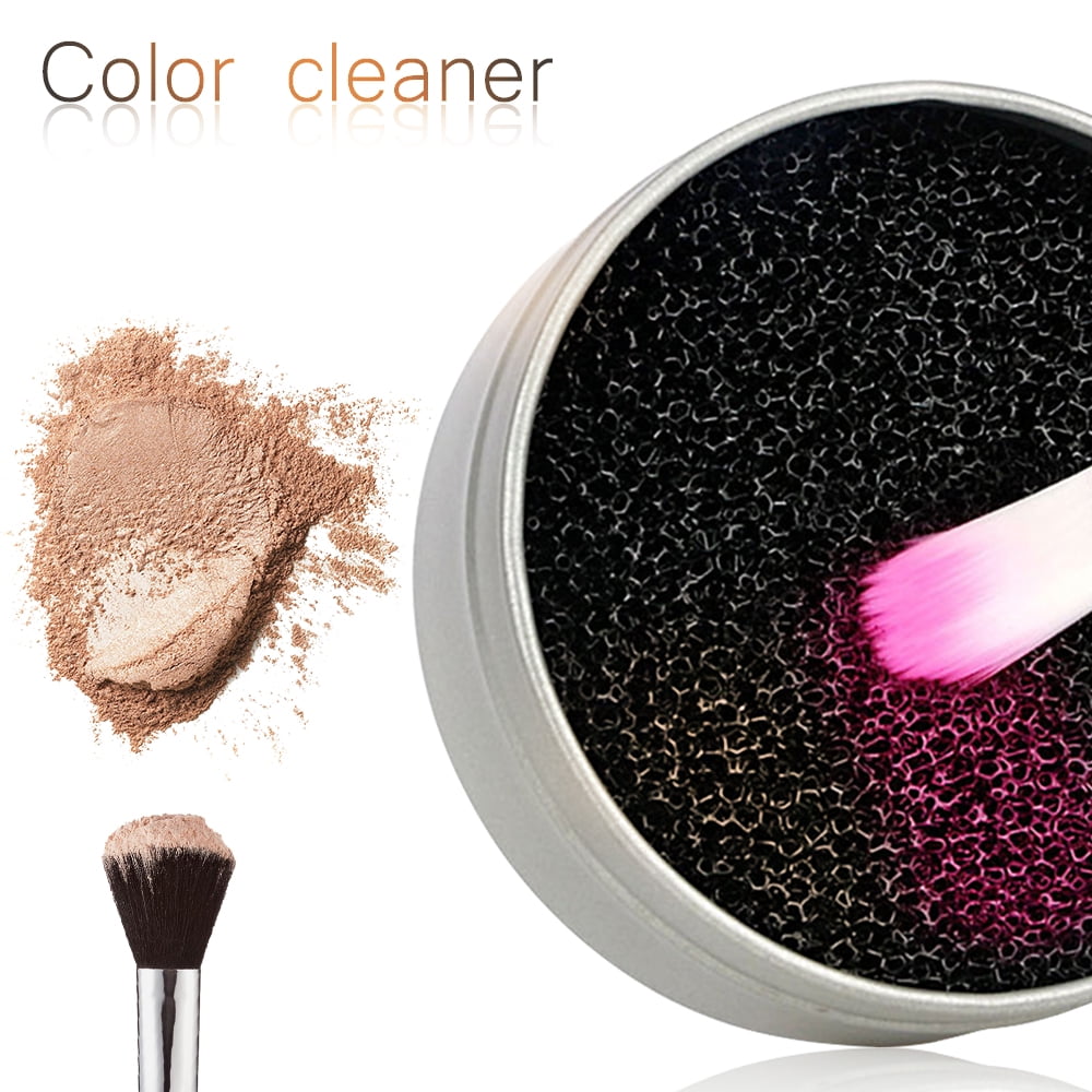 Pinkiou Makeup Brushes Color Removal Cleaner Sponge Easily Remove Eye Shadow or Blush Color from Makeup Brushes and Switch to Next Color