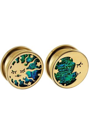 2 PCS Celestial Ear Stretchers - Stainless Steel Sun and Moon Tunnel Plugs with Star Tapers, 8mm-25mm Body Jewelry for Safe Lobe Stretching (Unisex Gift Set)
