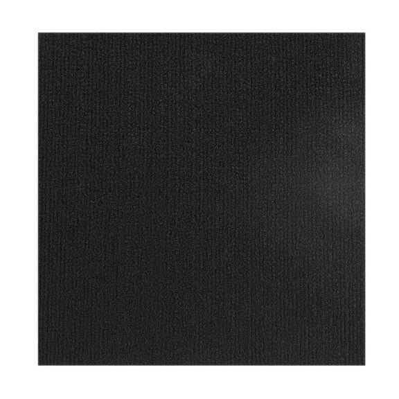 Creative Home: Nexus Tiles: Self-Adhesive Carpet Tiles - Actual: 12" x 12" Jet Black