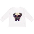 thumbnail image 3 of Inktastic Pug Dog July 4th Patriotic Sunglasses Boys or Girls Long Sleeve Toddler T-Shirt, 3 of 5