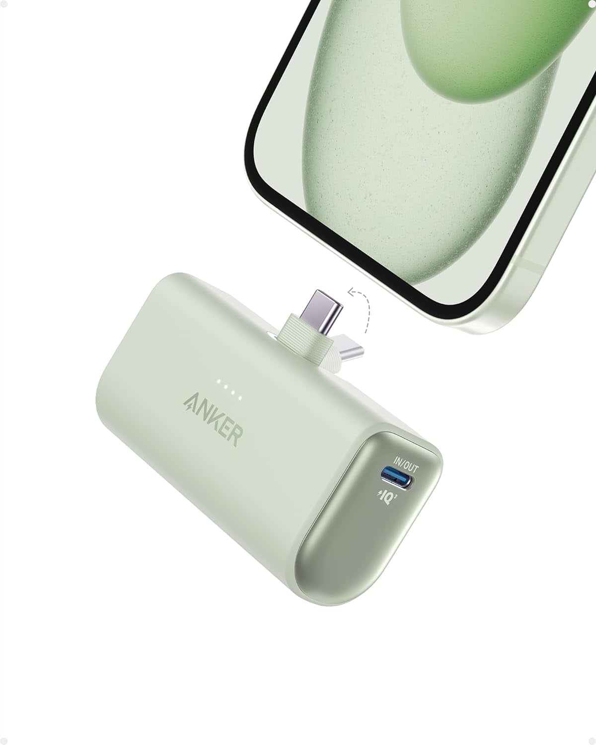 Anker Nano 5,000mAh USB-C Power Bank, 22.5W, for iPhone 15 Anker Nano 5,000mAh USB-C Power Bank, 22.5W, for iPhone 15