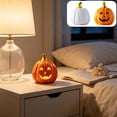 thumbnail image 7 of White Ceramic Pumpkin Decor with Glossy Gold stems, 3.82x3.35x3.31in Elegant Modern Thanksgiving Table Centerpiece, Fall Harvest Home Ornament Figurine, 7 of 7