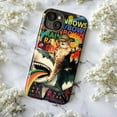 thumbnail image 5 of Funny Cat Cowboy Riding Rainbow Vomiting Shark Phone Case with Radiohead Album Typography Background, Cool Artistic Protective Cover for iPhone 16 15 14 13 12 11 Pro Max Mini, 5 of 6