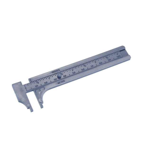 Uxcell Regla Plástica Métrica Mini de 10 cm 4 pulgadas Doble Escala