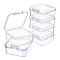 thumbnail image 6 of kowaku Small Square Polypropylene Jewelry Storage Boxes, Clear, 6 Count Pack, 6 of 7