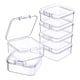 thumbnail image 5 of 6 mini cajas de almacenamiento de joyas transparentes cuadradas con tapa, estuche organizador para M, 5 of 9