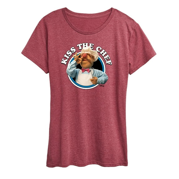 Muppets -Kiss The Chef - Ladies Short Sleeve Classic Fit Tee