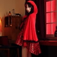 thumbnail image 4 of IROINNID Halloween Costumes For Women A-Line Dress Reduced Gothic Cosplay Costume Mini Dress,Red, 4 of 6