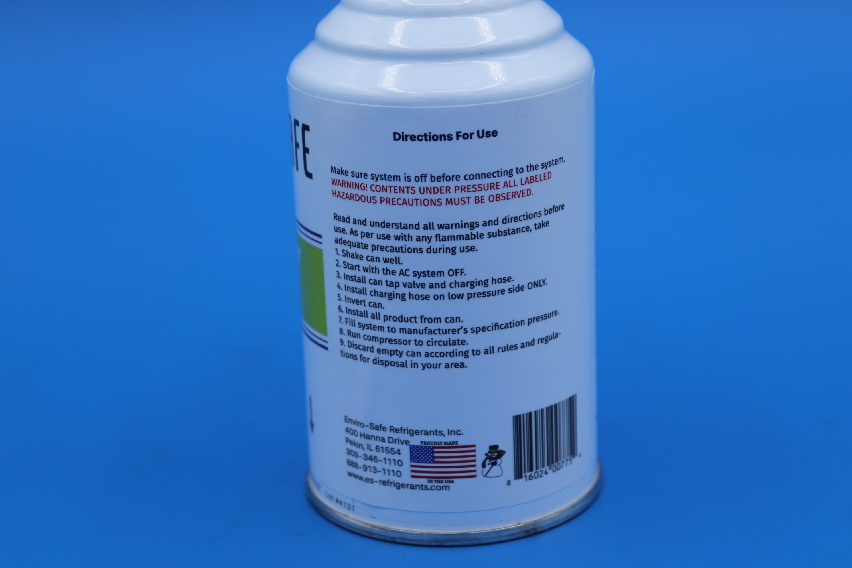 Envirosafe R1234yf Dye Charge, 2 Cans and a Universal Gauge, R-1234yf dye