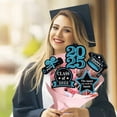 thumbnail image 3 of Class of 2025 Cake Topper Glitter Floral Bouquet Toppers Vase Inserts & Background Sign Graduation Party Decorations Congrats Grad Happy Graduation Party Cake Supplies Decor, 3 of 7