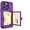 Purple, variant on Mirror Wallet Case for iPhone 14 Pro Max Hard PC Soft Rubber Bumper Hybrid Shockproof Case with Card Holder Slot Hidden Mirror Slim Case For iPhone 14 Pro Max,Rosegold