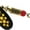 Yellow Dot, variant on Mepps Aglia Black Fury Plain Inline Spinner Black & Chartreuse Dots 1/6 oz