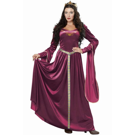 california costumes women's lady guinevere costume/berry, x-large
