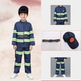thumbnail image 5 of BOOMNY Fireman Children Party Performance Three Piece Set School Toy Accessories Campus Set Funny Childrens Clothing Set, 5 of 9