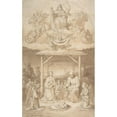 thumbnail image 3 of Tommaso Minardi 11x14 Black Modern Framed Museum Art Print Titled - The Adoration of the Shepherds (1837), 3 of 5