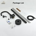 thumbnail image 2 of CASAINC Vintage 2-Handle Floor-Mount Buthtub Freestanding Roman Tub Faucet in Matte Black, 2 of 9