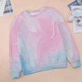 thumbnail image 6 of Sweatshirt For Womens Crewneck Colorful Marble Pattern Hoodies Teen Girls Cute, 6 of 7