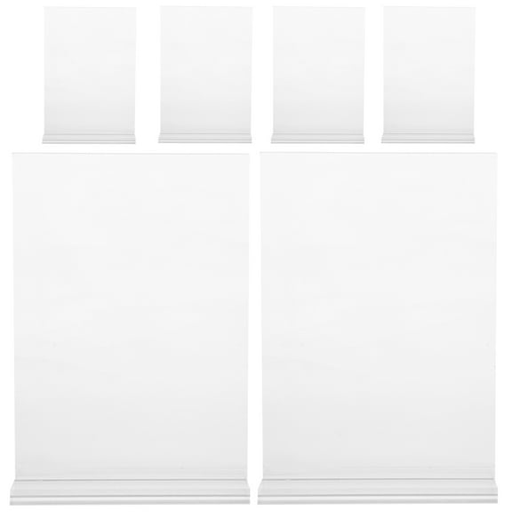 LITINKIMI 6pcs Monitor Riser With Storage Transparent Acrylic Display For Business Use