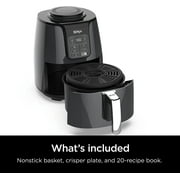 Ninja 4-Quart Air Fryer that Healthier Frying, Quick Meal, Dishwasher Safe, Gloss Finish, Black/Grey